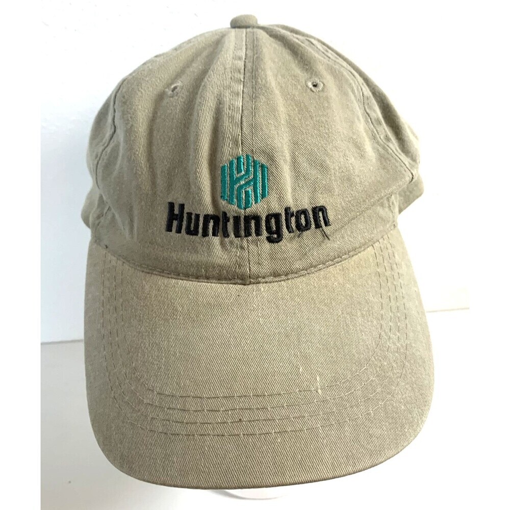 Huntington Otto Cap Style A1WPDTBLP Baseball Style Cap Khaki Tan 100% Cotton VTG